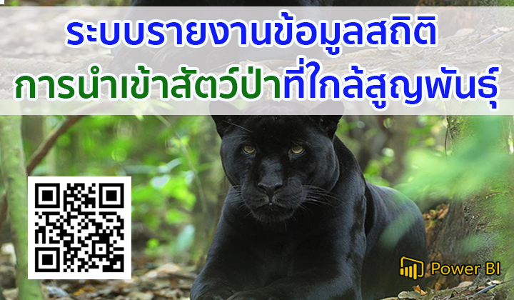 ระบบรายงานข้อมูลสถิติการนำเข้าสัตว์ป่าที่ใกล้สูญพันธุ์